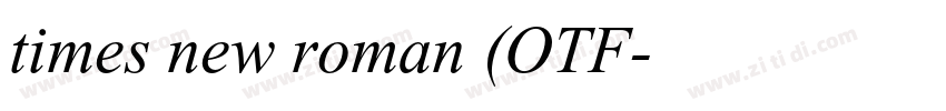 times new roman字(OTF字体转换 times new roman字(OTF字体转换